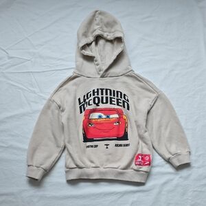 Zara Beige Lightning McQueen Hoodie